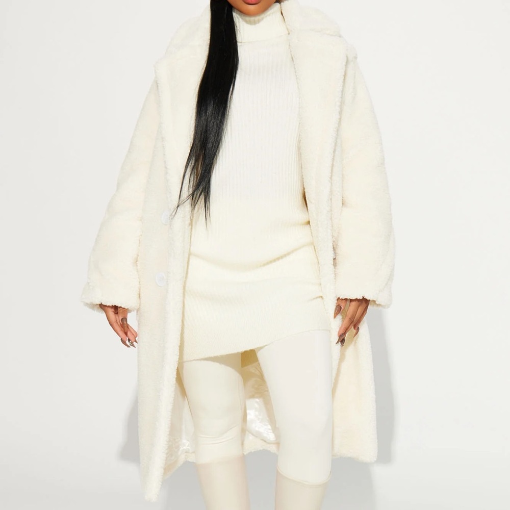 Sherpa coat cream